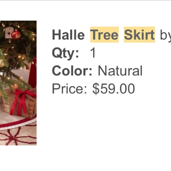 Birch Lane Linen Tree Skirt - Picture 9 of 9